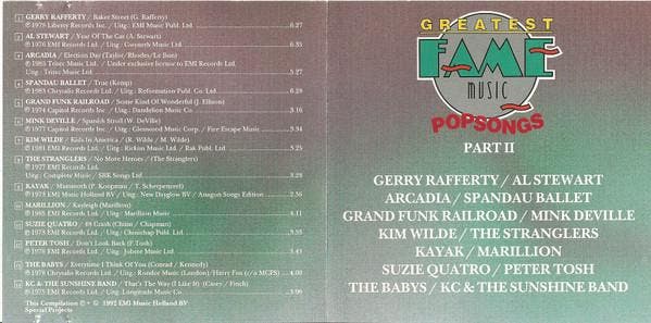 Various - Greatest Fame Music Popsongs Part II, Cd's en Dvd's, Cd's | Pop, Gebruikt, Verzenden