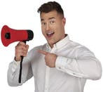 Megafoon 20cm, Verzenden, Nieuw