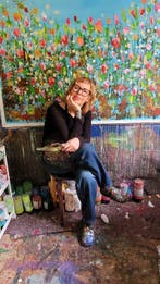 Laura Capellini -  VERDANT EMBRACE (XXL) Acrylic on canvas