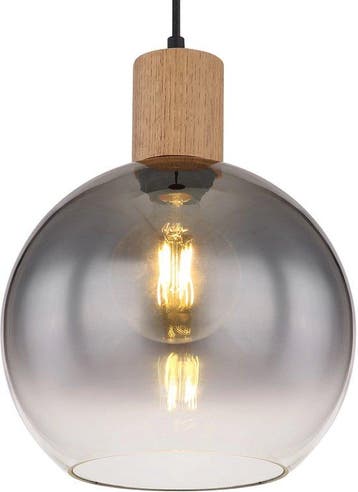2dekans | Globo - hanglamp - Moitas - zwart - glas - Ø 25cm, Huis en Inrichting, Ophalen of Verzenden, Nieuw