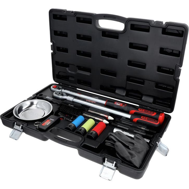 KS Tools Wielwisselset 1/2 Momentsleutel 20–200Nm 18-delig, Auto diversen, Autogereedschap, Nieuw, Verzenden