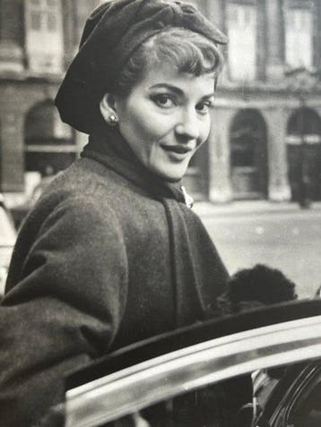 Marcel Thomas (1909-2000) - portrait de Maria Callas -