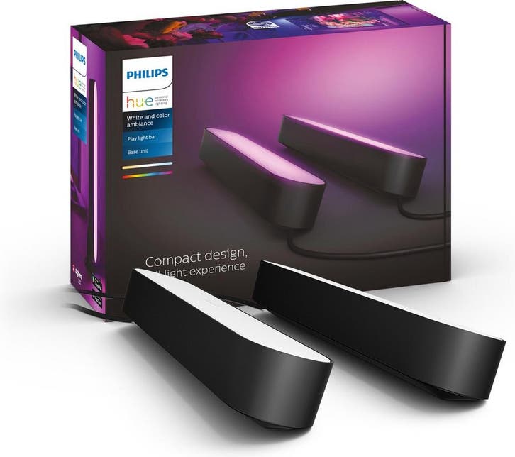Philips Hue Play lightbar - Wit en Gekleurd Licht - Zwart -, Collections, Collections Autre, Envoi