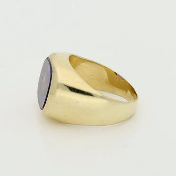 Ring - 14 karaat Geel goud - 6.59ct. tw. - Kleurwissel, Nieuw