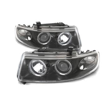 PHARES SEAT LEON TOLEDO 1M 99-05 ANGEL EYES FOND NOIR LED, Verzenden