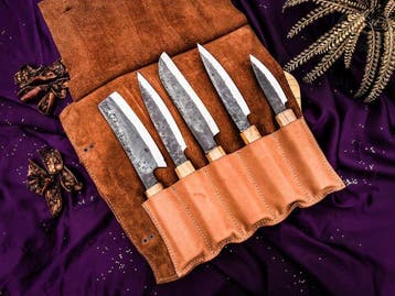 Japenese Santoku Handmade Chef knives set For Daily use Best
