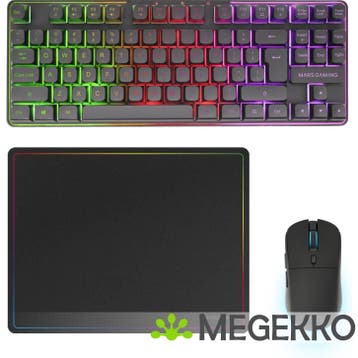 Mars Gaming MCPWTKL 3-in-1 Wireless Gaming Combo Zwart, Verzenden, Nieuw