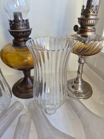 Petroleumlamp (3) - Glas, Kristal