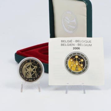 België. 2 Euro 2006/2010 (4 stuks incl. 2 Euro 2006, Postzegels en Munten