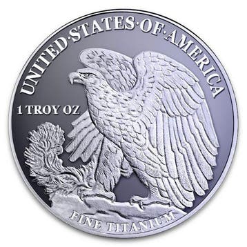 États-Unis. 2027 1 oz American Titanium Eagle Round BU (Sans