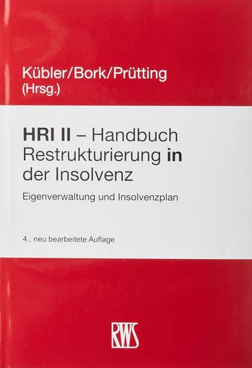 HRI II - Handboek voor herstructurering bij insolventie, Verzenden, Nieuw in verpakking