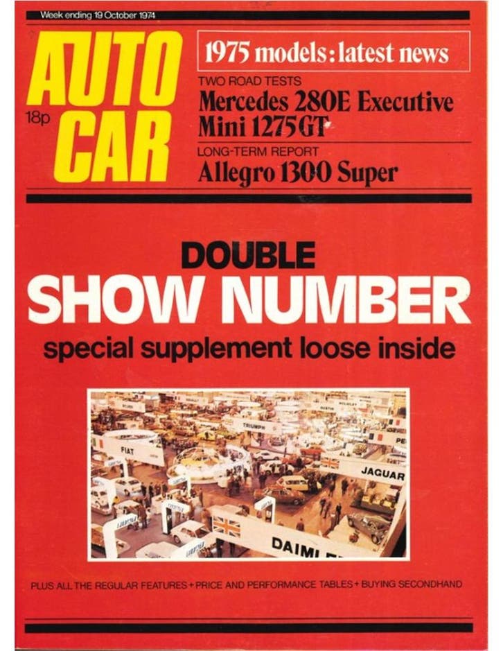 1974 AUTOCAR MAGAZINE 4069 ENGELS, Boeken, Auto's | Folders en Tijdschriften