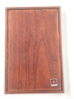 Kusachu  - Doos - Houtbewerking Kersenborkwerk Tekstvak