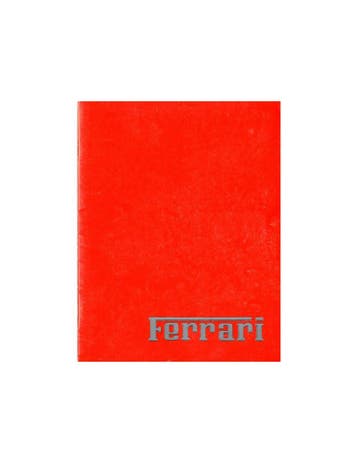 1988 FERRARI PROGRAMMA BROCHURE ENGELS 506/88