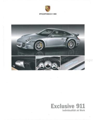 2013 PORSCHE 911 EXCLUSIVE HARDCOVER BROCHURE DUITS