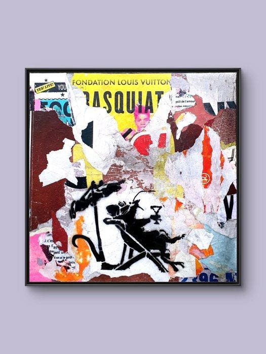 lasveguix (1986) - Street RAT cocktail - BANKSY Tribute, Antiek en Kunst, Kunst | Schilderijen | Modern