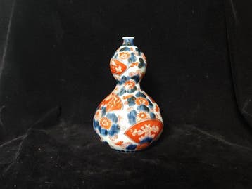 Japanse Meiji-periode Imari-dubbelkalebaas vaas - Porselein