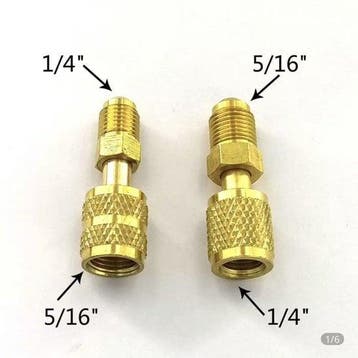Verkoop pluggen 2x voor R32 van 1/4-5/16 &  5/16-1/4, Verzenden, Nieuw