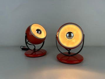 Tafellamp (2) - Twee Eyeball-lampen uit de Space Age, jaren