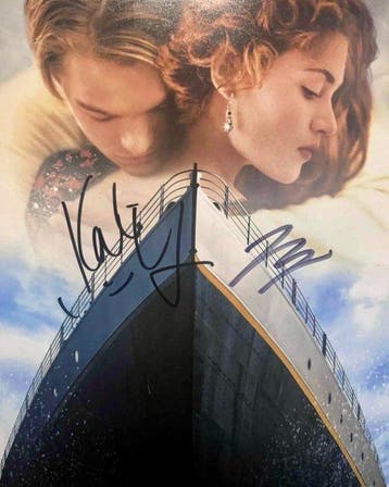 Titanic - Signed by Leonardo DiCaprio (Jack) and Kate, Nieuw