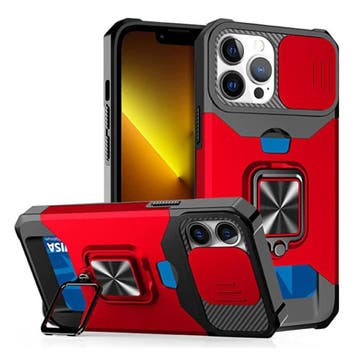 iPhone XS Max - Card Slot Hoesje met Kickstand en Camera, Verzenden, Nieuw