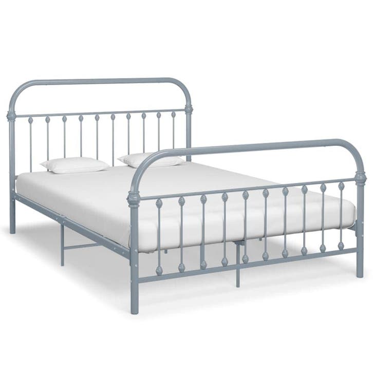 Bedframe Metaal Grijs 140x200 | OP = OP Actie!, Maison & Meubles, Chambre à coucher | Lits, Envoi
