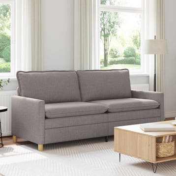 vidaXL bank / zetel Taupe 196 x 81 x 87,5 cm Stof, Verzenden