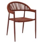 Stoel | VOLGA | Aluminium Rotan/Aluminium | Red |, Zakelijke goederen, Verzenden, Nieuw in verpakking