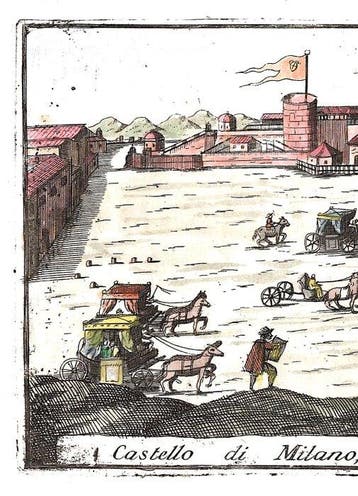 Italië - Milaan, Lombardije; V. M. Coronelli - Castello di, Boeken, Atlassen en Landkaarten, Nieuw