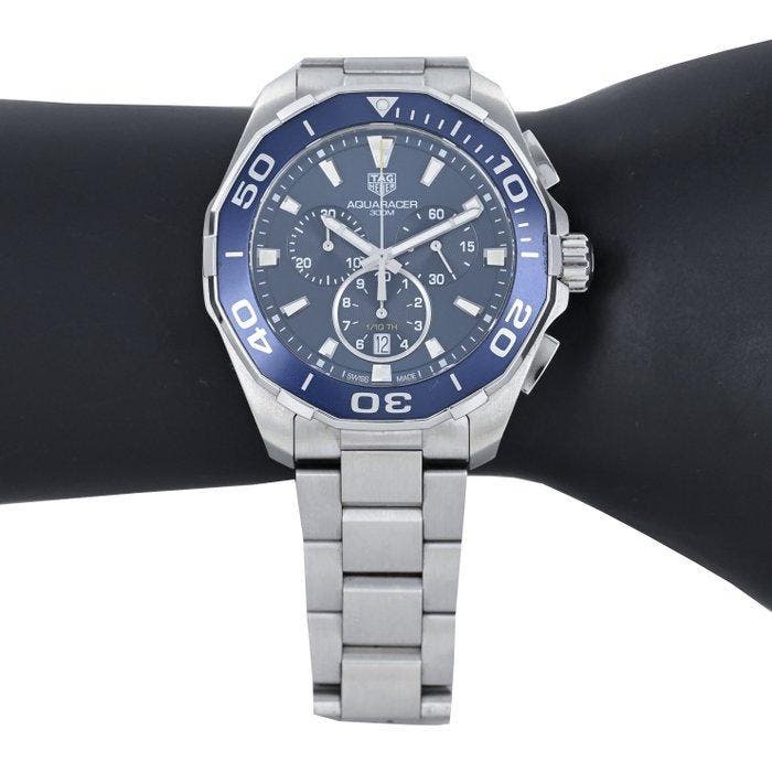 TAG Heuer - Aquaracer Chronograph Date - Zonder minimumprijs, Handtassen en Accessoires, Horloges | Antiek