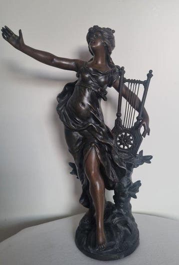 L. & F. Moreau - Figuur - Prélude de lAurore - Verzinkt, Antiek en Kunst