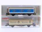 Schaal H0 Fleischmann 5240 K en 92 5232 K set van 2 conta..., Gelijkstroom, Fleischmann, Overige typen, Ophalen of Verzenden