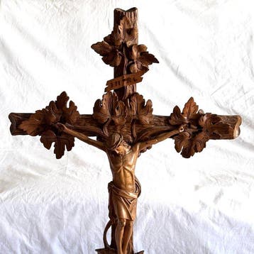Renaissancestijl Crucifix - Hout - 1900-1910 - Zuidtiroler