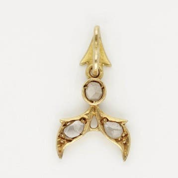 Pendentif - 18 carats Or jaune - diamants polis par Roos