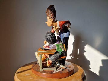 ED VAN ROSMALEN EN FONS VAN DRIMMELEN - Sculpture, lerares -, Antiek en Kunst