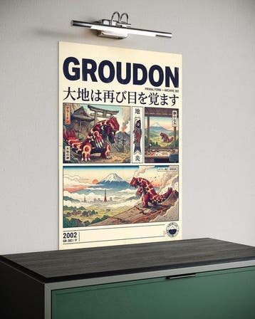 ANDSAL - Lot of 2 GROUDON & BLASTOISE Japanese Showa Retro, Nieuw