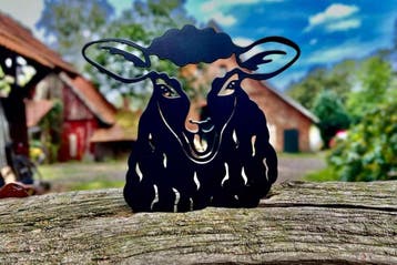 Kiekeboe Schaap Joschi zwart metaal, Verzenden, Nieuw