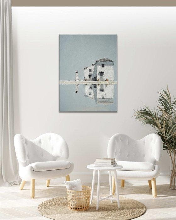 Clelia - Mirror of the White Walls, Antiek en Kunst, Kunst | Schilderijen | Modern