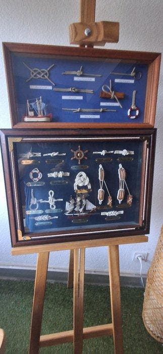 Maritieme objecten (2) - Hout, Glas, Messing, Katoen-