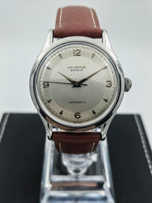 Universal Genève - Chronometer Automatic Bumper - Zonder, Handtassen en Accessoires, Horloges | Heren