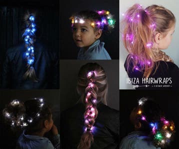 IBIZA HAIRLIGHTS verlichting led kerst feest haar veer hair, Ophalen of Verzenden, Nieuw