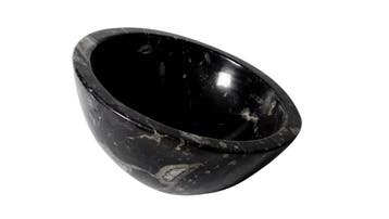 Sanifun Waskom Malita orthoceras marmer zwart, Nieuw, Overige typen