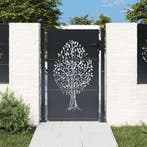 vidaXL Poort 100x150 cm met boomontwerp staal, Verzenden, Nieuw