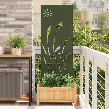 vidaXL Tuin Privacy Scherm Olijfgroen 50 x 140 cm, Collections, Posters & Affiches, Verzenden