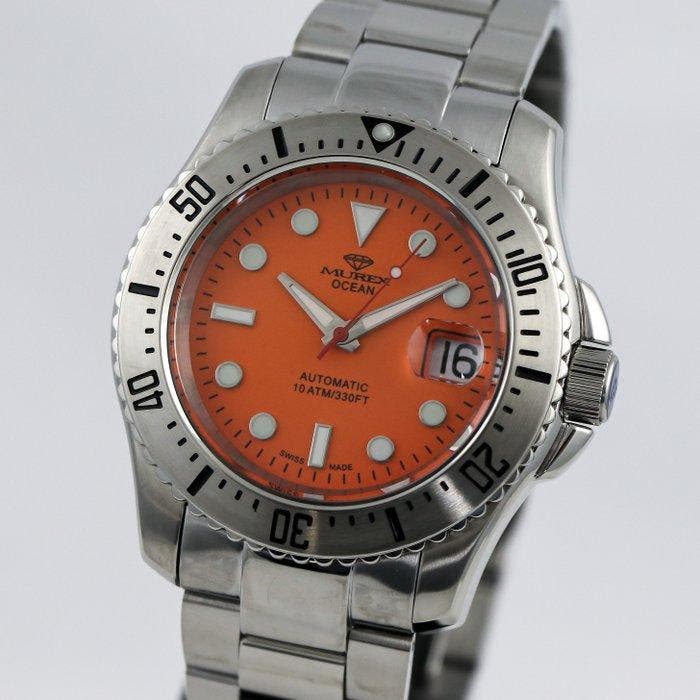 MUREX - Automatic Swiss Made Watch - MUA655-SS-13 - Sans, Handtassen en Accessoires, Horloges | Heren