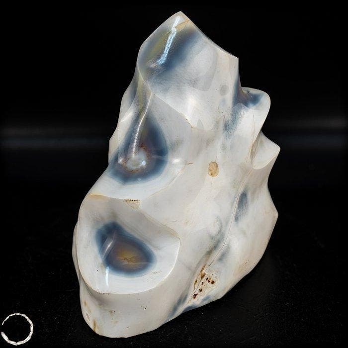 Vlam van de zee – natuurlijke Orka-agaat- Vlam uit, Verzamelen, Mineralen en Fossielen