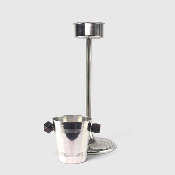 Champagne koeler (2) - Art Deco - - Verzilverd - Ijsemmer &