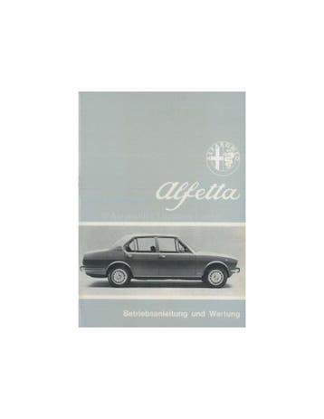 1974 ALFA ROMEO ALFETTA INSTRUCTIEBOEKJE DUITS, Ophalen of Verzenden