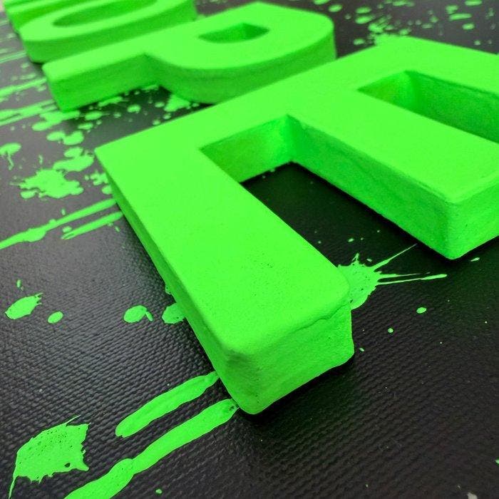 STRINK - 3D FLUO HOPE, Antiek en Kunst, Kunst | Schilderijen | Modern