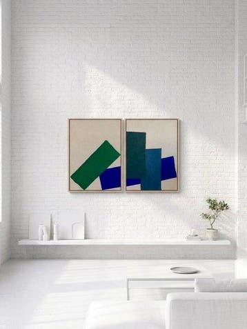 Valérie Bernier - Diptyque RUE CUSTINE 105x75cm